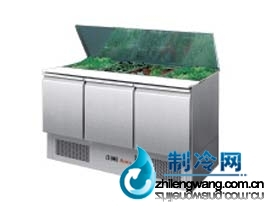 銀都三門滑蓋沙拉臺